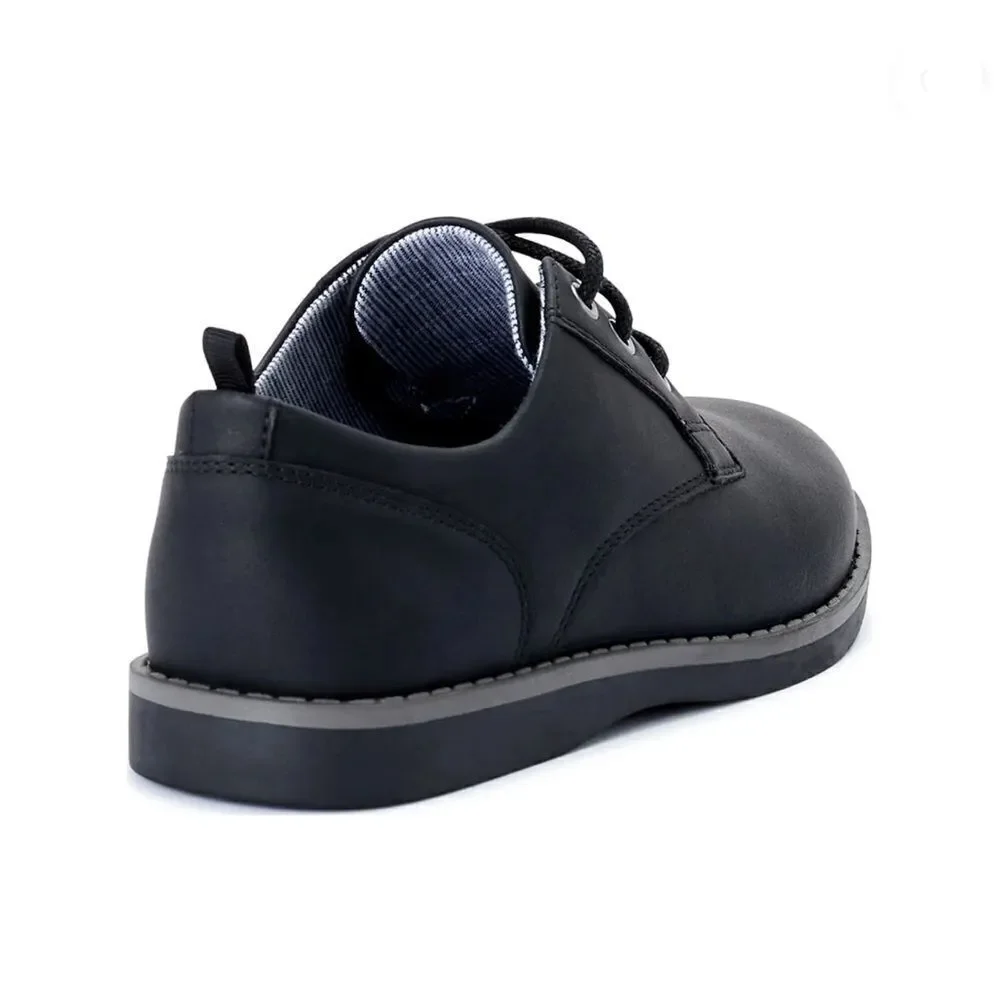 Big Boys Black Lace-up Oxford Dress Shoes Size 4